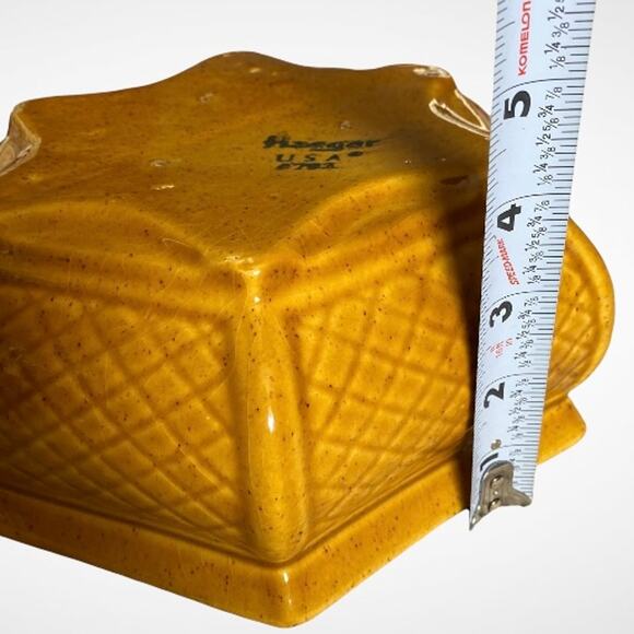 Haeger USA Pottery 793 Hexagon Mid-Century Planter Dish - Picture 7 of 7